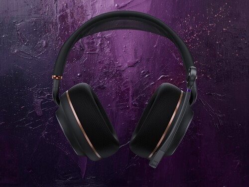 Viene mostrata la parte anteriore delle cuffie da gioco wireless Turtle Beach Stealth Pro II