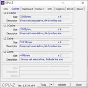 Informazioni di sistema - CPU-Z Cache