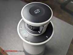 Vista dall'alto - pulsante di layout e microfoni