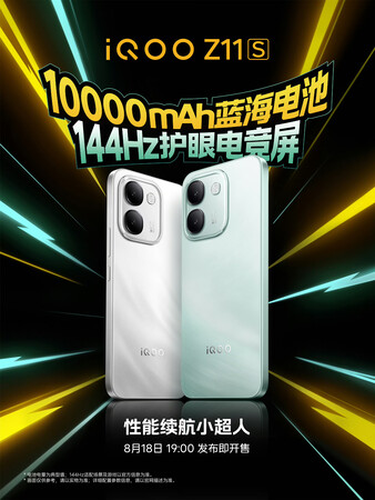 L'iQOO Z11S con batteria da 10.000 mAh