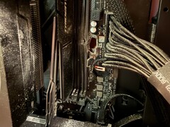 Primo piano del PC da gaming che è stato fotografato.