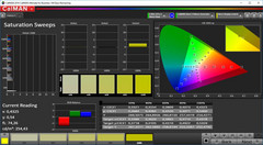 CalMAN Saturation Sweeps (target color space P3)