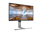 Il modello AOC U27U3X (nella foto) dispone di due porte HDMI 2.1, DisplayPort 1.4, porta USB-C (90W PD) e una porta USB 3.2 Gen1. (Fonte immagine: AOC)