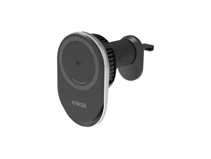Una nuova immagine di Anker Prime Wireless Car Charger in una colorazione nero/argento. (Fonte: Anker)