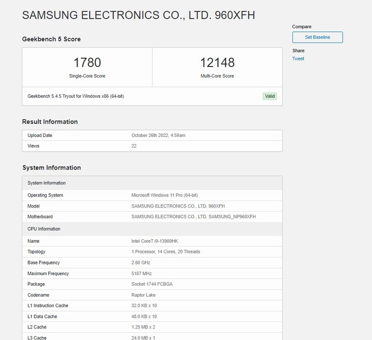 (Fonte: Geekbench)