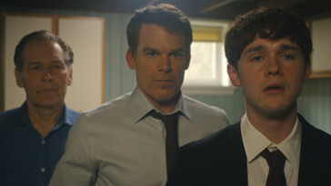 3 generazioni di codice morale: Il fantasma di Harry si aggira dietro a Dexter e Harrison, ma Resurrection mostra fino a che punto quel codice si sta estendendo - e quanto sia diventata labile la linea tra eredità e responsabilità. (Fonte: Paramount Plus)