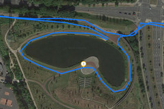GPS Honor 7C - giro bordo lago