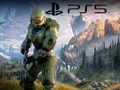 Halo Infinite con il logo PS5 (Fonte: Microsoft Gaming, Sony PlayStation con modifiche)