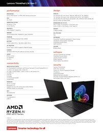 Specifiche di Lenovo ThinkPad L14 Gen 7 AMD.