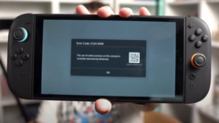 Una console Nintendo Switch 2 ristretta (fonte immagine: canale YT di ScatteredBrain)