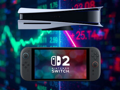 PS5 e Switch 2 visti davanti ai titoli azionari di Sony e Nintendo (Fonte immagine: Sony PlayStation, Nintendo of America con modifiche)