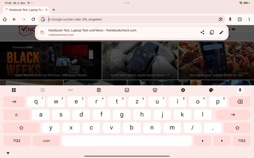 Paesaggio della tastiera