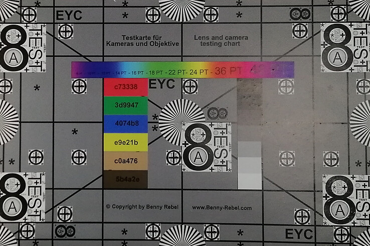 Huawei MediaPad M5 lite test chart