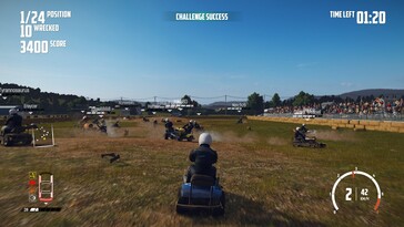 Nella foto: uno screenshot di gioco tratto da Wreckfest.