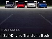L'offerta di trasferimento FSD gratuito si unirà a un accordo di prova (Fonte: Tesla)