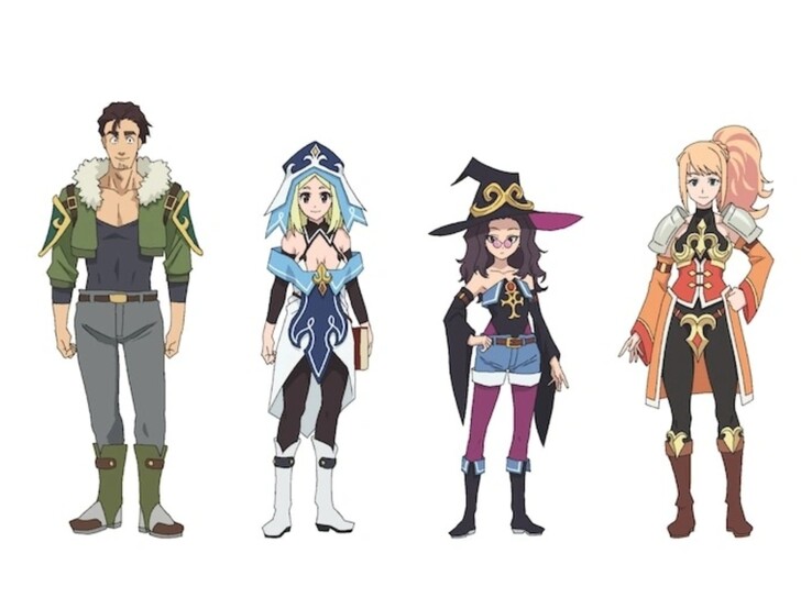 Ozuma, Acua, Megumi e Luckless fungono da sosia in Konosuba - Bonus Stage. (Fonte: Crunchyroll)