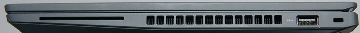 Porte a destra: Lettore SmartCard, USB-A (5 Gbit/s), blocco Kensington