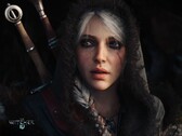 Immagine promozionale di The Witcher 4 con un primo piano di Ciri e due spade sullo sfondo