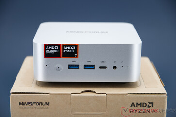 Minisforum AI X1 - Collegamenti sul pannello frontale