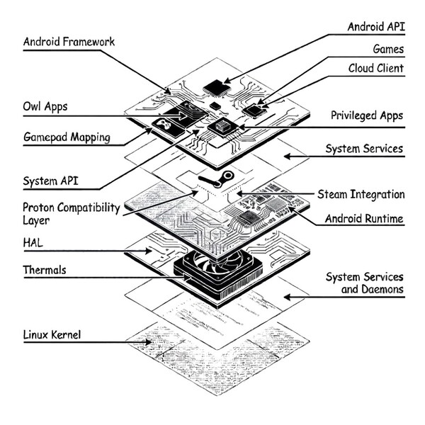 L’Arc X1 funzionerà con OwlOS, basato su AOSP.