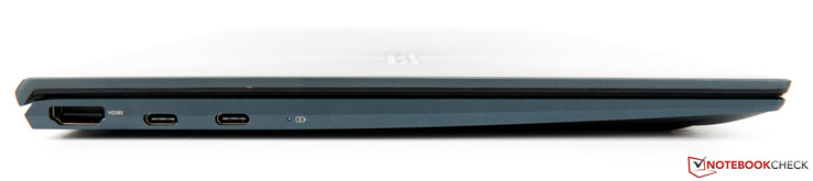 A sinistra: HDMI, USB 3.2 Gen 2 Type-C