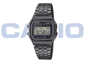 Il Casio Vintage A158WETB-1A (nella foto) ha una cassa cromata nera. (Fonte: Casio)