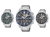Un'immagine dei nuovi orologi Casio Edifice serie ERA-130D su uno sfondo bianco.