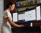 L'ultimo monitor da 49 pollici di HP è dotato di una webcam retrattile. (Fonte: HP)