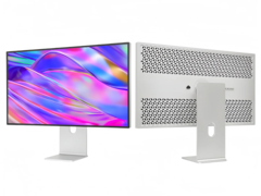 Kuycon G32P (nella foto) supporta una vera profondità di colore a 10 bit e copre il 99% della gamma di colori DCI-P3 e sRGB. (Fonte: ClickClack.io)