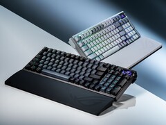 L&#039;Asus Azoth 96 HE porta un nuovo layout al 96% e interruttori magnetici a effetto Hall nella linea Azoth. (Fonte: Asus)