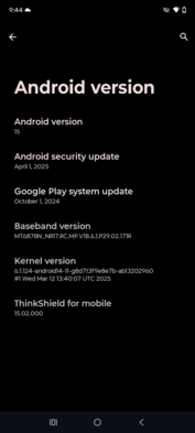 Software del Motorola Moto G86