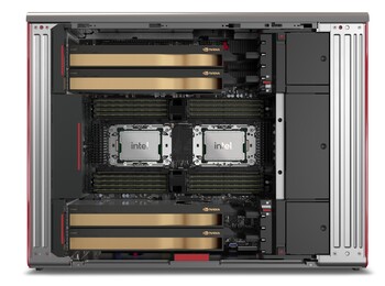 Lenovo ThinkStation PX - Interno. (Fonte: Lenovo)