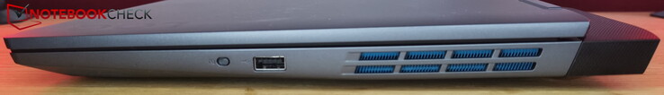 A destra: otturatore della webcam, USB-A 3.2 Gen 1 (5 Gbit/s)