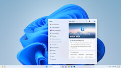 Bing, dotato di intelligenza artificiale, è ora presente nella barra delle applicazioni di Windows 11. (Fonte: Microsoft)
