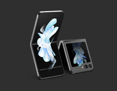 Galaxy Z Flip5 avrà un display di copertura più utilizzabile rispetto ai precedenti modelli Galaxy Z Flip. (Fonte: @OnLeaks &amp;amp; MediaPeanut)