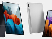 Samsung ha incluso un notch nel Galaxy Tab S8 Ultra, per qualche ragione. (Fonte immagine: 91Mobiles, @OnLeaks &amp; Zouton)