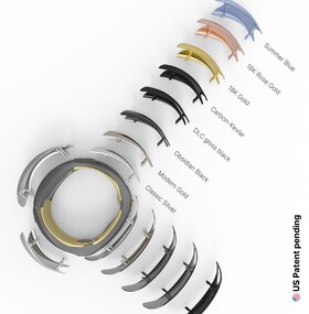 E un'altra novità: Il design dell'anello può essere personalizzato con pannelli intercambiabili. (Fonte: Bond Ring)