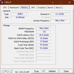 CPU-Z Memoria