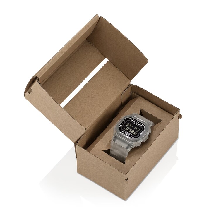 Casio distribuisce il modello DW-5600TNT-7 in una confezione in edizione speciale realizzata appositamente per questa collaborazione.
