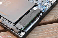 L'SSD NVMe interno, con dissipatore