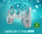 Il GameSir T7 Pro presenta un guscio opaco a motivi floreali e un design semitrasparente (fonte: GameSir)