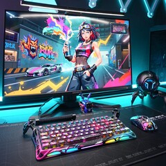 Il modello Gravastar Mercury V75 Pro Neon Graffiti Edition vanta un telaio scheletrico in lega di alluminio (fonte: Gravastar)