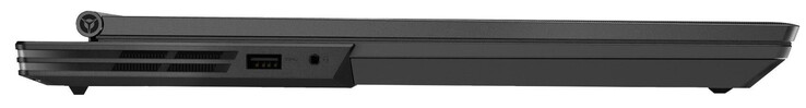 A sinistra: USB 3.2 Gen 1 (Type-A), jack audio combinato