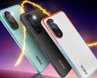 Poco M7 Plus nei colori Aqua Blue, Carbon Black e Chrome Silver. (Fonte immagine: Poco)
