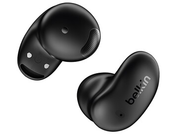 Gli auricolari SoundForm Anywhere hanno un design a forma di fagiolo. (Fonte: Belkin)