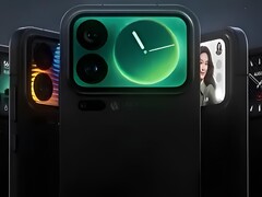 Design dei display posteriori di Xiaomi 17 Pro e Pro Max.