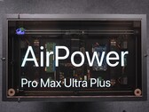 La scrivania di ricarica fai-da-te di HTX Studio, ispirata ad AirPower, che mostra l’hardware interno e il display trasparente.