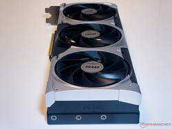 Le triple ventole Torx 5.0 della RTX 5070 Ti Ventus 3X OC possono essere piuttosto rumorose sotto carico