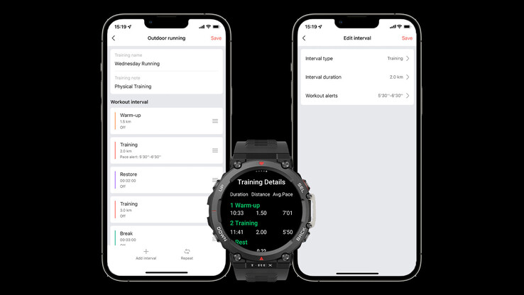 I modelli di allenamento di Amazfit arrivano sul T-Rex 2. (Fonte: Amazfit)