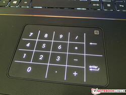 Touchpad con tastierino numerico illuminato
